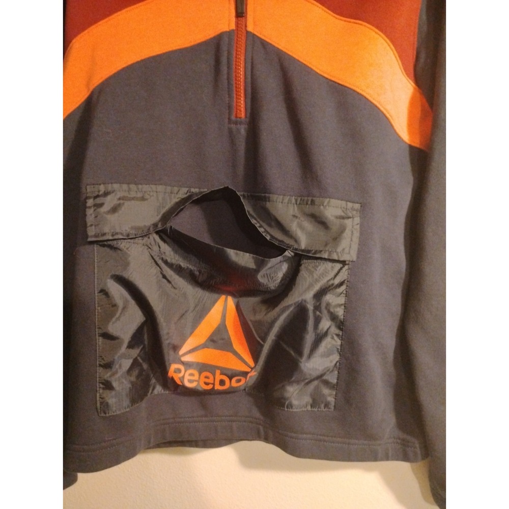 Woman's Reebok Vintage Cotton Pullover Sz.18, Xxl, Red,Blue,Orange,Gray Sleeved - Picture 6 of 9